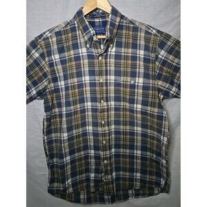 Pendleton Oceanside Men's Short Sleeve Button Shirt, Plaid Sz Lg